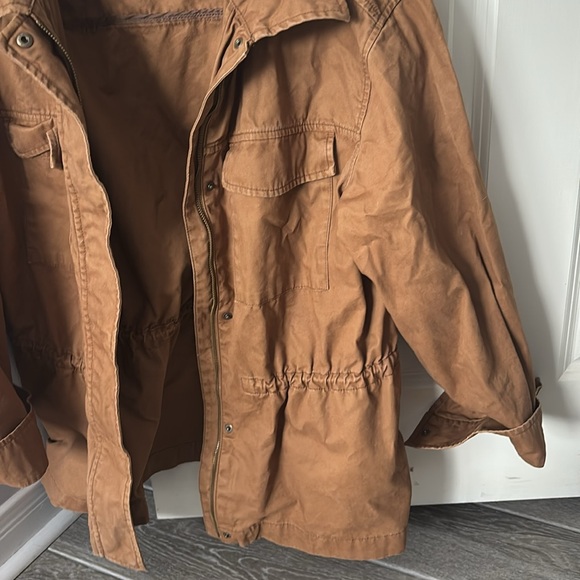 Oversized Khaki Carpenter Jacket | Brown | Adjustablele | Women’s Medium/Large - Picture 4 of 5